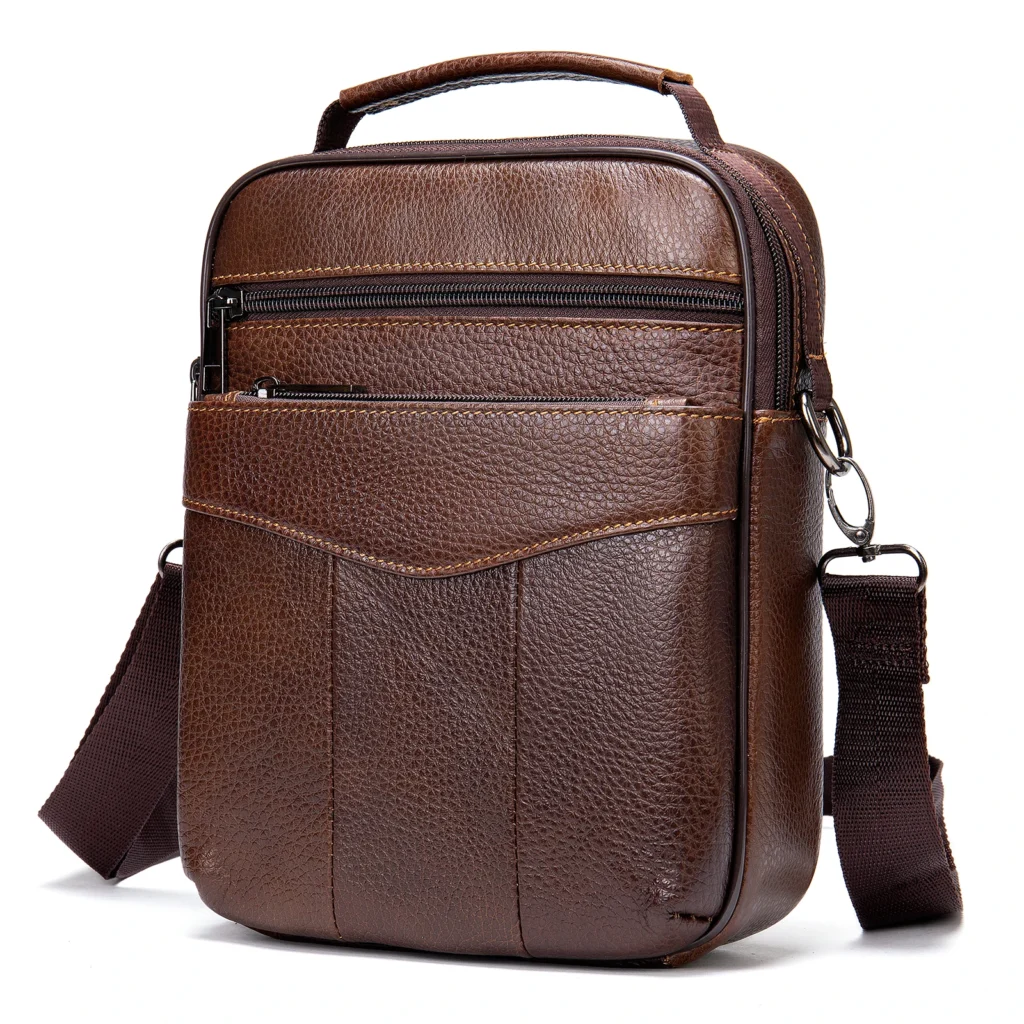 sac-épaule-marron-multipoches
